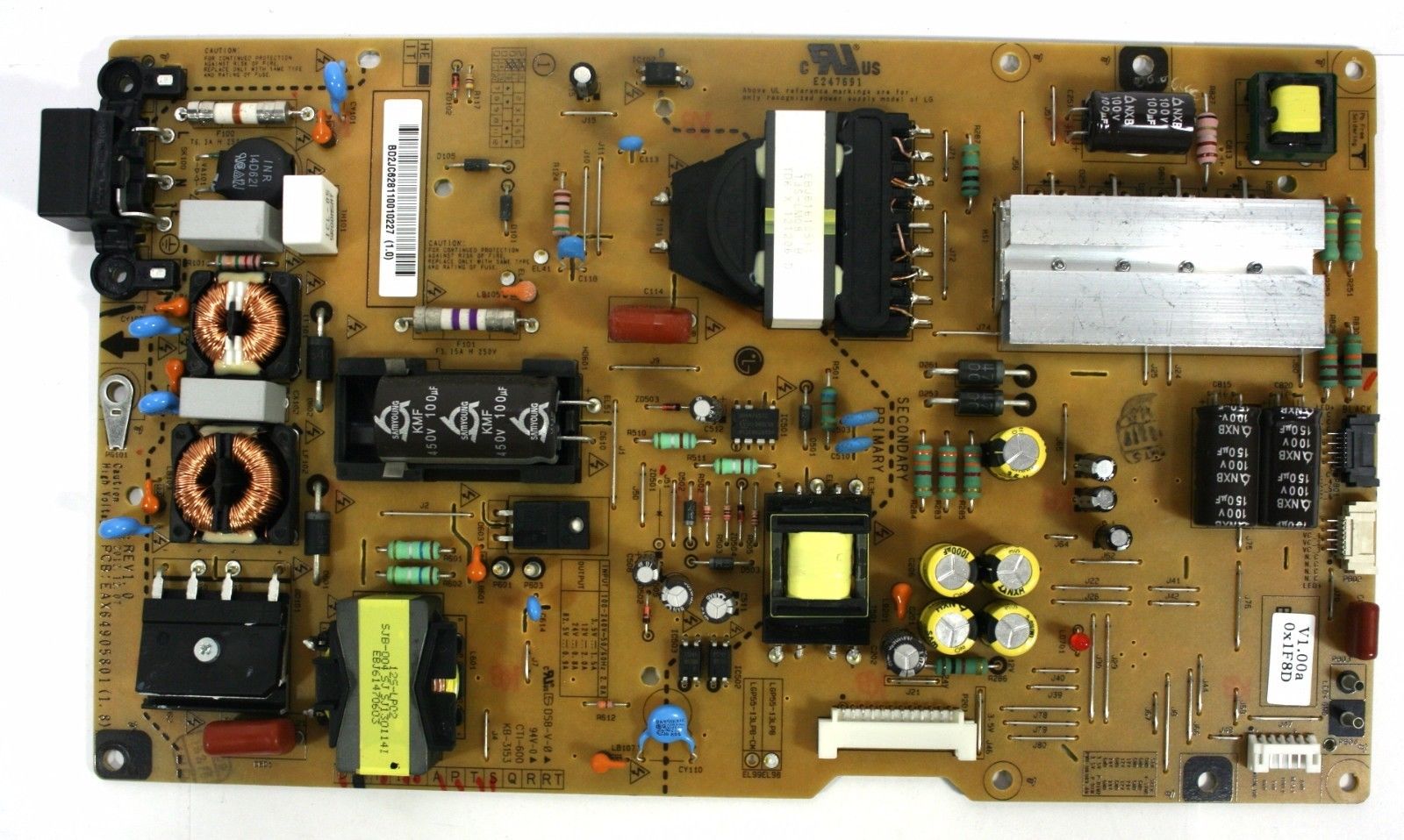 EAY62811001 LG Power Supply / LED Board for most 55LA & 55GA ser